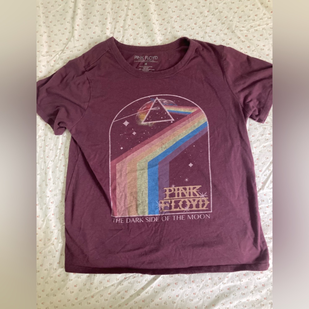 pink floyd dark side of the moon band tee